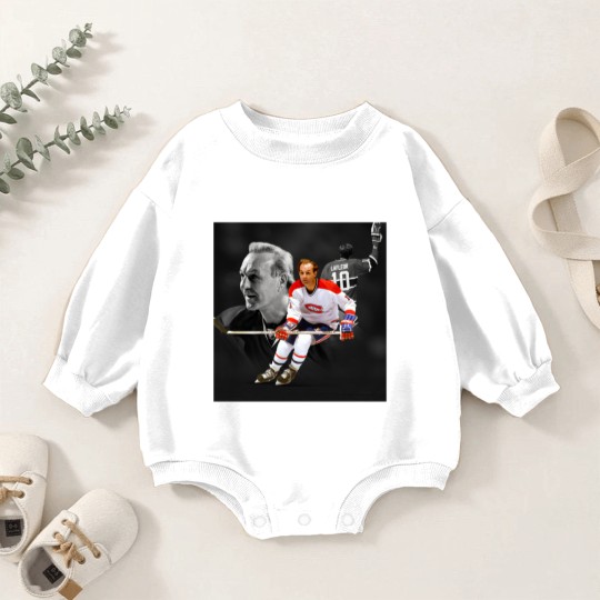 Discover Guy Lafleur 10 Canadian Hockey Legend Classic Baby Romper Sweatshirts