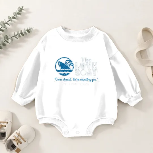 Discover The Love Boat, distressed - The Love Boat - Baby Romper Sweatshirts