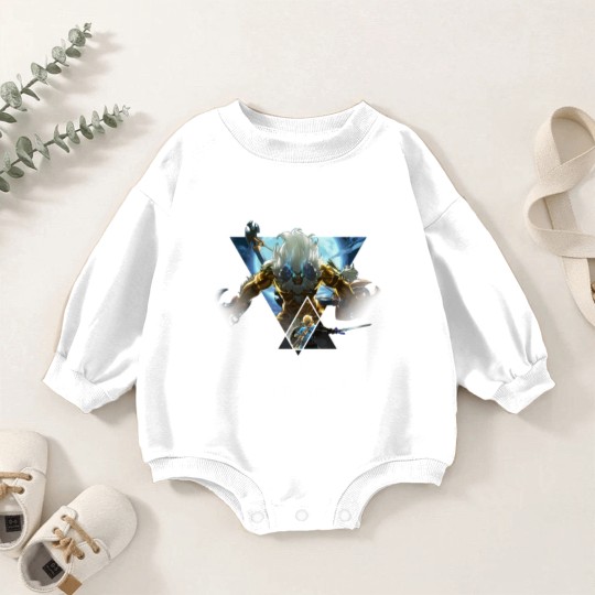 Discover The Legend Of Zelda: Breath Of The Wild Triangle Portrait Pullover Baby Romper Sweatshirts