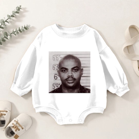 Discover Charles Barkley Mugshot Baby Romper Sweatshirts