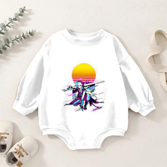 Discover Razor Genshin Impact 80s Retro Online Game Baby Romper Sweatshirts