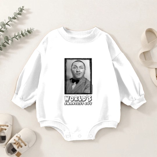 Discover The Three Stooges Curly, World's Smartest Guy Baby Romper Sweatshirts
