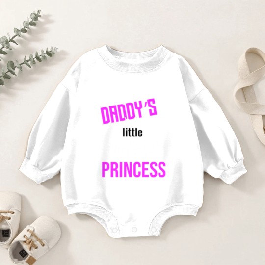 Discover Daddy's Little Cum Slut Princess Baby Romper Sweatshirts