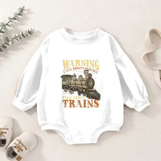 Discover Trains Railroad Train Lover - Train - Baby Romper Sweatshirts