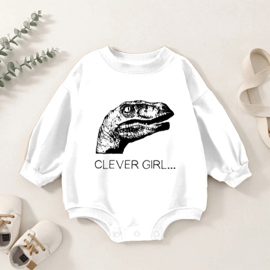 Discover clever girl Baby Romper Sweatshirts