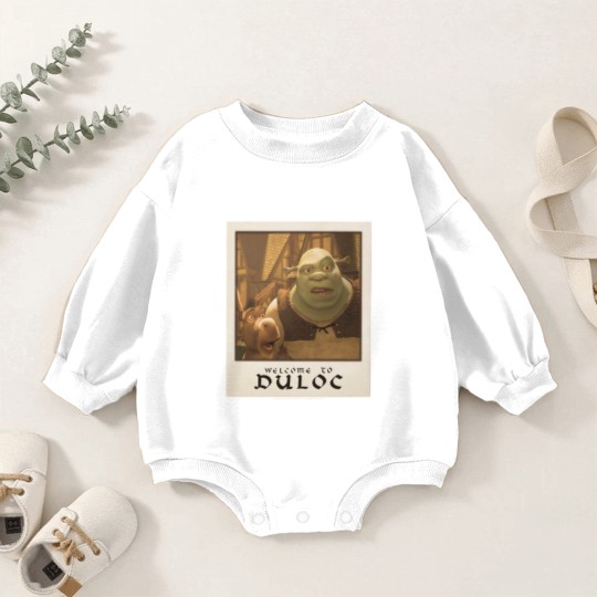 Discover Shrek Welcome To Duloc Shrek And Donkey Polaroid Baby Romper Sweatshirts