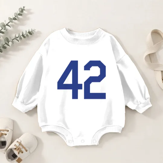 Discover Jackie Robinson 42 Design Baby Romper Sweatshirts