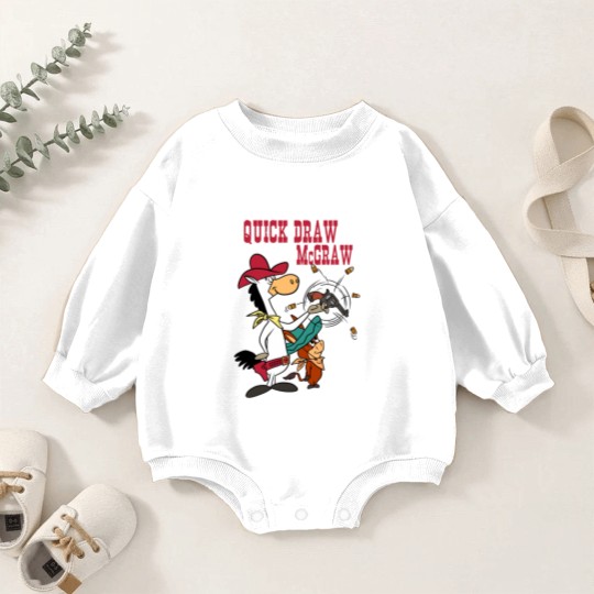 Discover Quick Draw mcgraw - Quick Draw Mcgraw - Baby Romper Sweatshirts