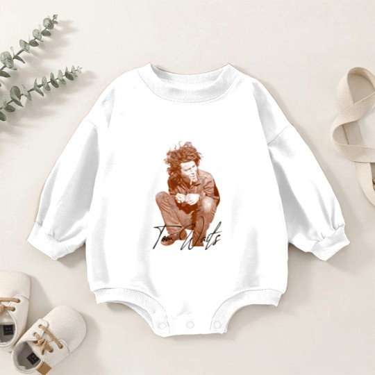 Discover Young Tom Waits - Tom Waits - Baby Romper Sweatshirts