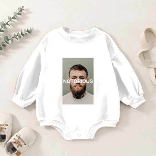 Discover Connor McGregor Mugshot Notorious - Connor Mcgregor Mugshot - Baby Romper Sweatshirts
