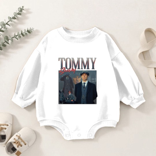 Discover Tommy Shelby Homage Baby Romper Sweatshirts Baby Romper Sweatshirts Top Peaky TV Show Gift Tom Thomas By Order Cillian Murphy