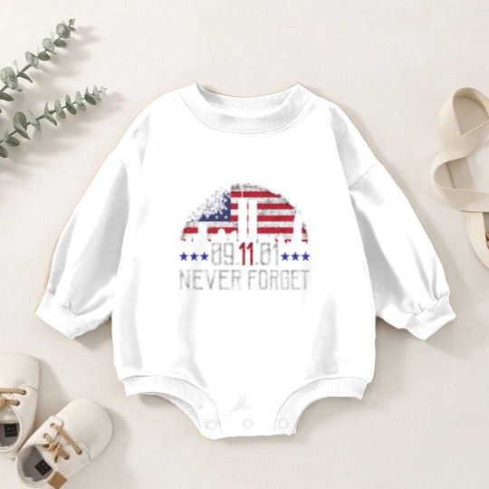 Discover 9 11 Never Forget Baby Romper Sweatshirts