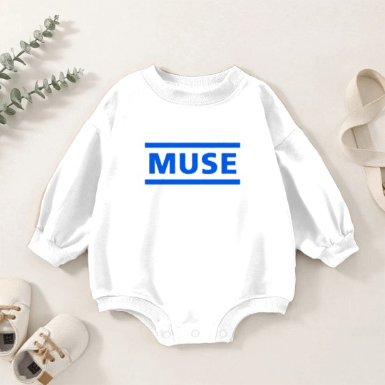 Discover Muse Unisex Baby Romper Sweatshirts: Dark Blue Logo