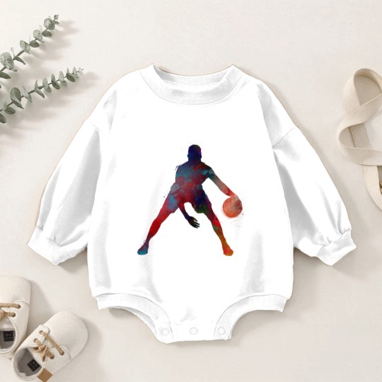 Discover basketball player #basketball #sport - Basketball - Baby Romper Sweatshirts