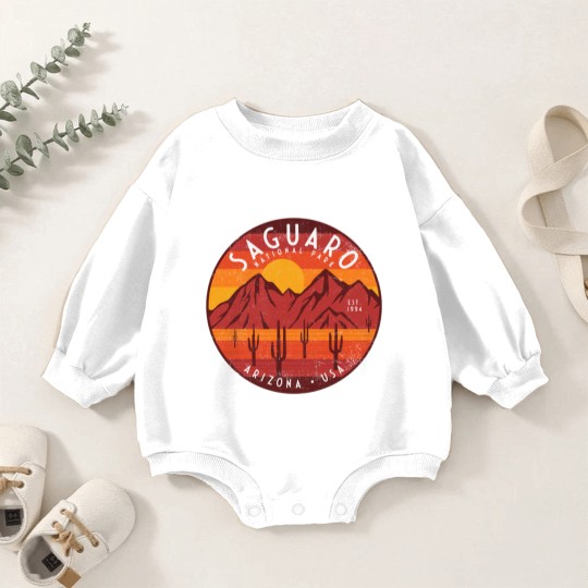 Discover Saguaro National Park - Saguaro National Park - Baby Romper Sweatshirts