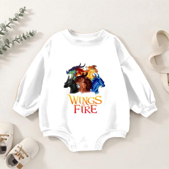 Discover Love Dragons Graphic Wings Of Fire Manga Series Baby Romper Sweatshirts