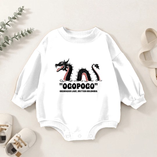 Discover "Ogopogo" - Okanagan Lake, British Columbia - Okanagan Lake British Columbia - Baby Romper Sweatshirts