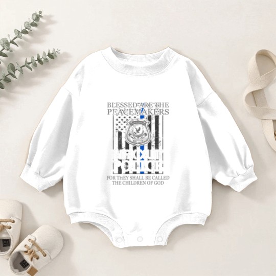Discover Fairfax County Police Support Saint Michael Baby Romper Sweatshirts