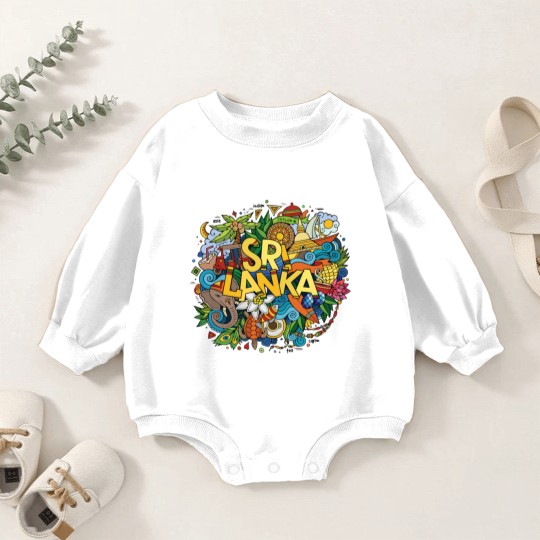 Discover Sri Lanka Ceylon Culture Elements Baby Romper Sweatshirts