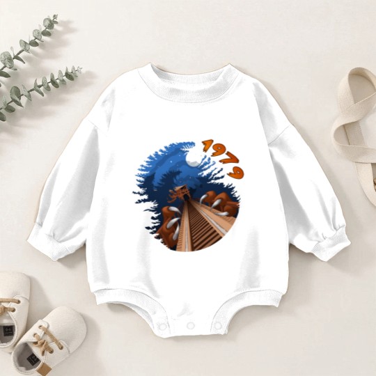 Discover NIGHT RIDES ONLY - Beast Roller Coaster at Kings Island - Kings Island - Baby Romper Sweatshirts