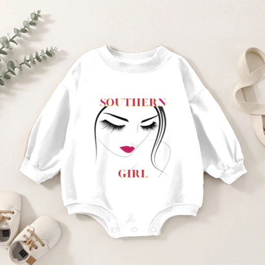 Discover Southern Girl Baby Romper Sweatshirts