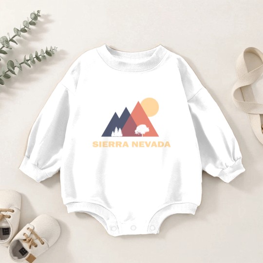 Discover sierra nevada mountains Baby Romper Sweatshirts