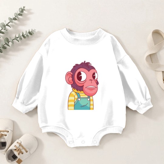 Discover Monkey, Monkey Baby Romper Sweatshirts