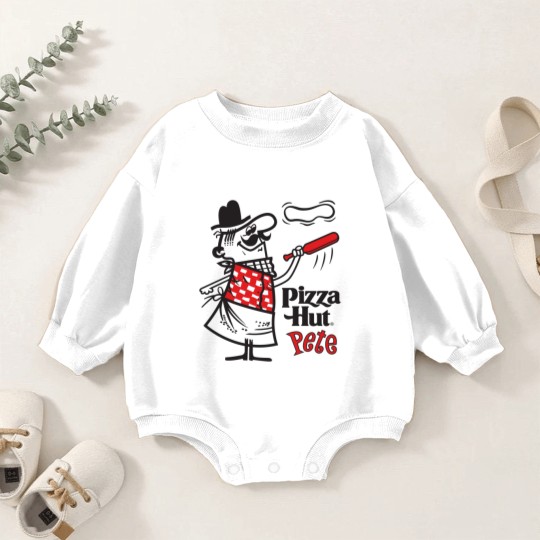 Discover Pizza Hut Pete - Light - Pizza Hut Pete - Baby Romper Sweatshirts