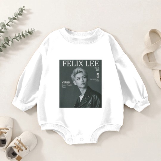 Discover Felix Lee Stray Kids Baby Romper Sweatshirts, B&W Stray Kids Graphic Baby Romper Sweatshirts, Felix Lee Stray Kids Kpop Baby Romper Sweatshirts