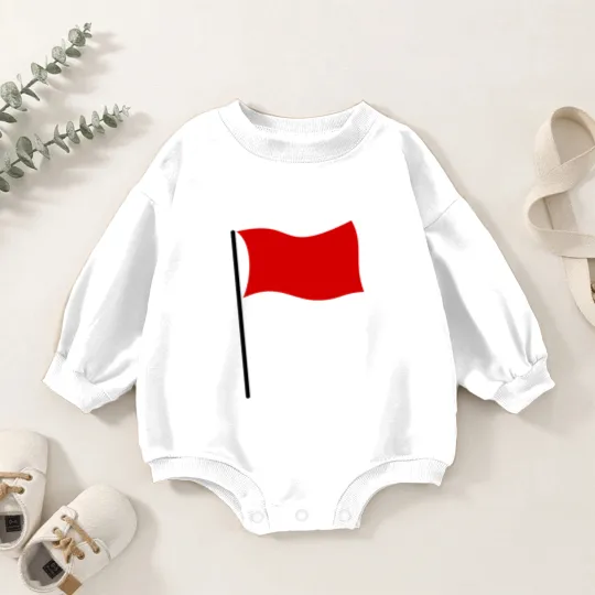 Discover red flag Baby Romper Sweatshirts