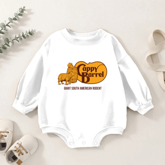 Discover Cappy Barrel Baby Romper Sweatshirts