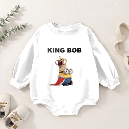 Discover KING BOB Cartoon Baby Romper Sweatshirts