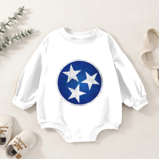 Discover Tennesse State Flag Baby Romper Sweatshirts