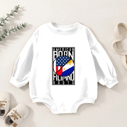 Discover American Born Filipino - Fil-Am Filipino American Baby Romper Sweatshirts