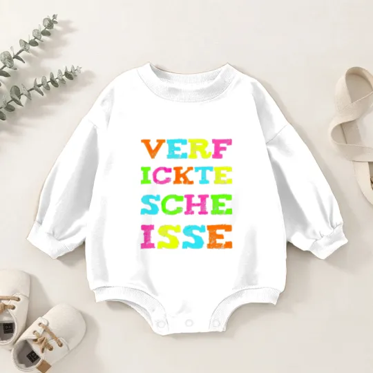Discover Fucking shit Funny curse saying Baby Romper Sweatshirts