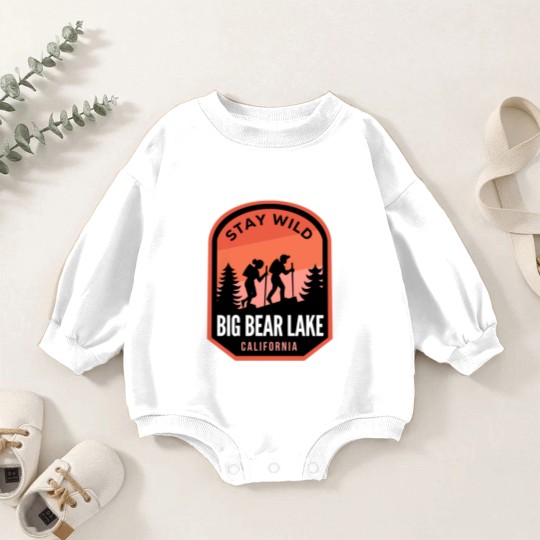 Discover Big Bear Lake California Hiking in Nature - Big Bear Lake California - Baby Romper Sweatshirts