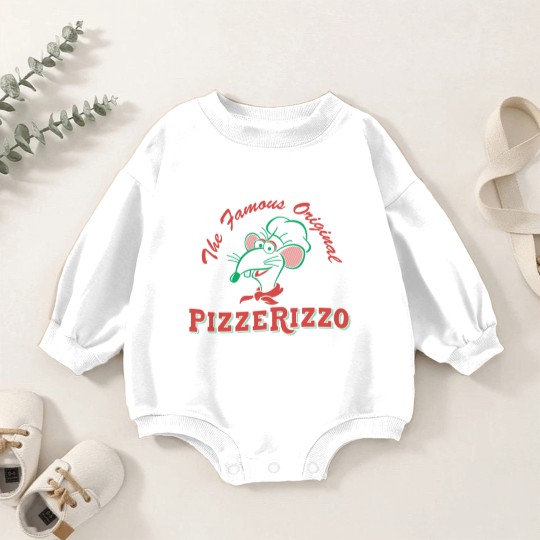 Discover Pizza Rizzo PIZZERIZZ0 Baby Romper Sweatshirts ~The Famous Original Pizza Baby Romper Sweatshirts