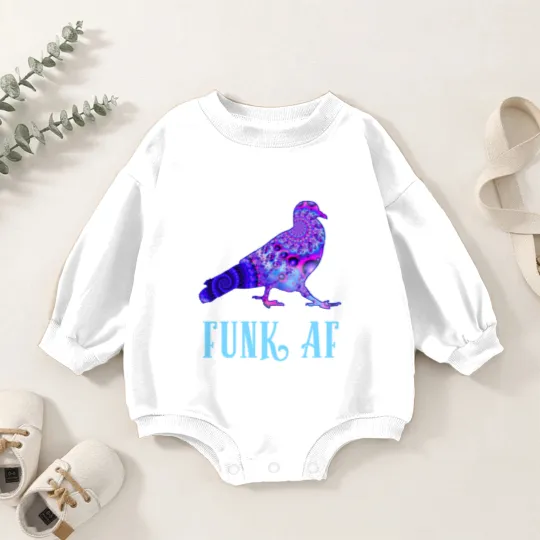 Discover Pigeons Playing Ping Pong Funk AF PPPP Baby Romper Sweatshirts