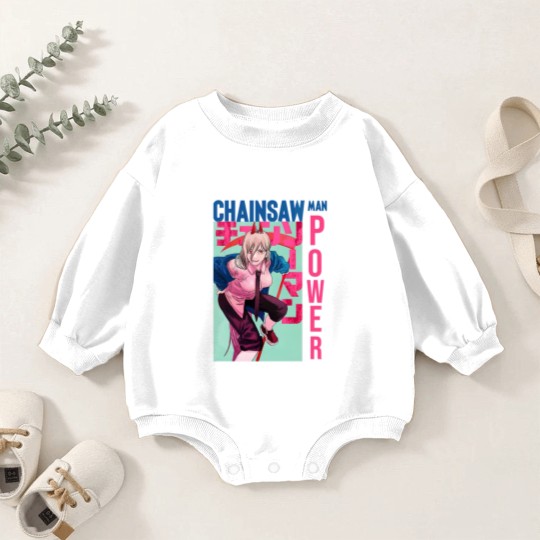 Discover Chainsaw Power Baby Romper Sweatshirts