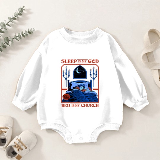 Discover Sleep is my God - Sleep - Baby Romper Sweatshirts