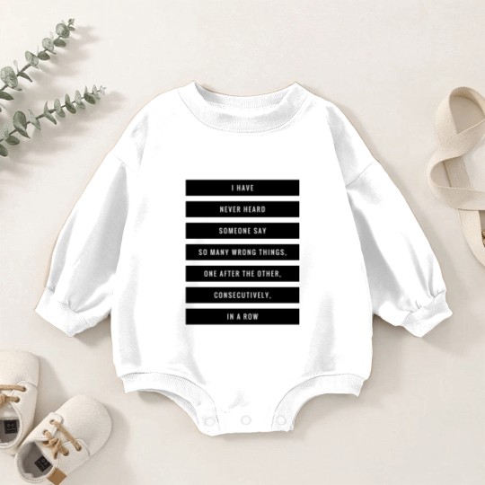 Discover So Many Bad Things Baby Romper Sweatshirts