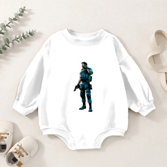 Discover Chris Redfield Residence Evil Biohazard 5 Gold Premium Unisex Baby Romper Sweatshirts