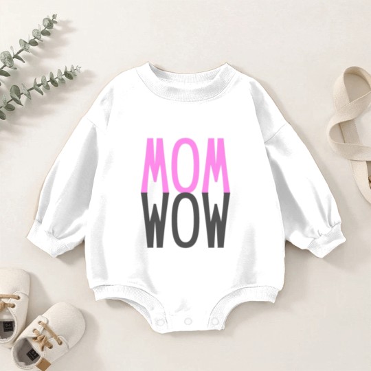 Discover Mom Wow Kids Super Power Mothers Day Gift Baby Romper Sweatshirts