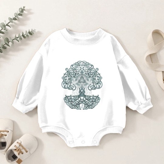 Discover Tree of Life Yggdrasil Norse Pagan Mythology Baby Romper Sweatshirts