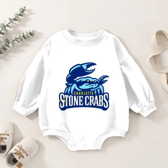 Discover Charlotte Stone Crabs Baby Romper Sweatshirts