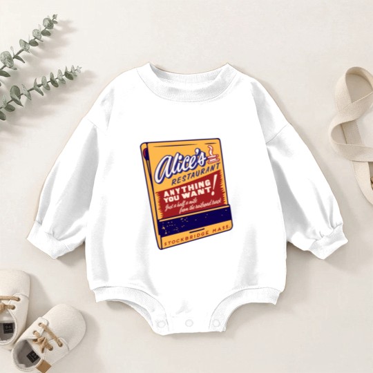Discover alice's restaurant Baby Romper Sweatshirts