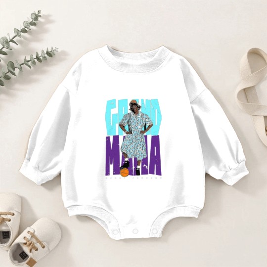 Discover Grandmama - Larry Johnson - Baby Romper Sweatshirts
