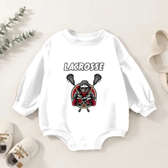Discover lacrosse athlete la crosse gift Baby Romper Sweatshirts