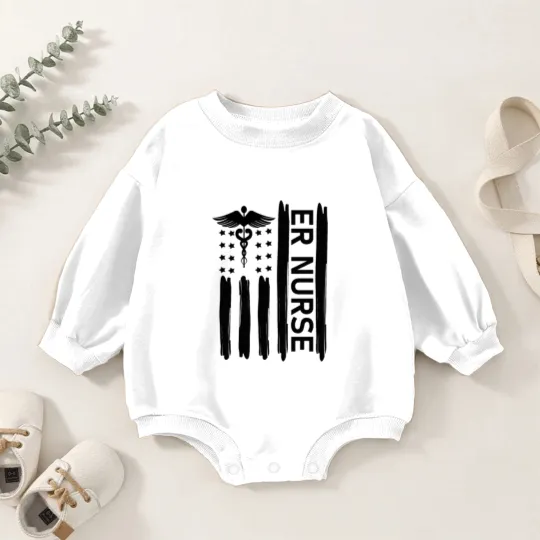 Discover ER Nurse Baby Romper Sweatshirts