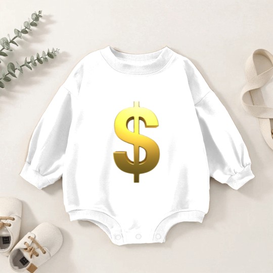 Discover dollar sign.png Baby Romper Sweatshirts